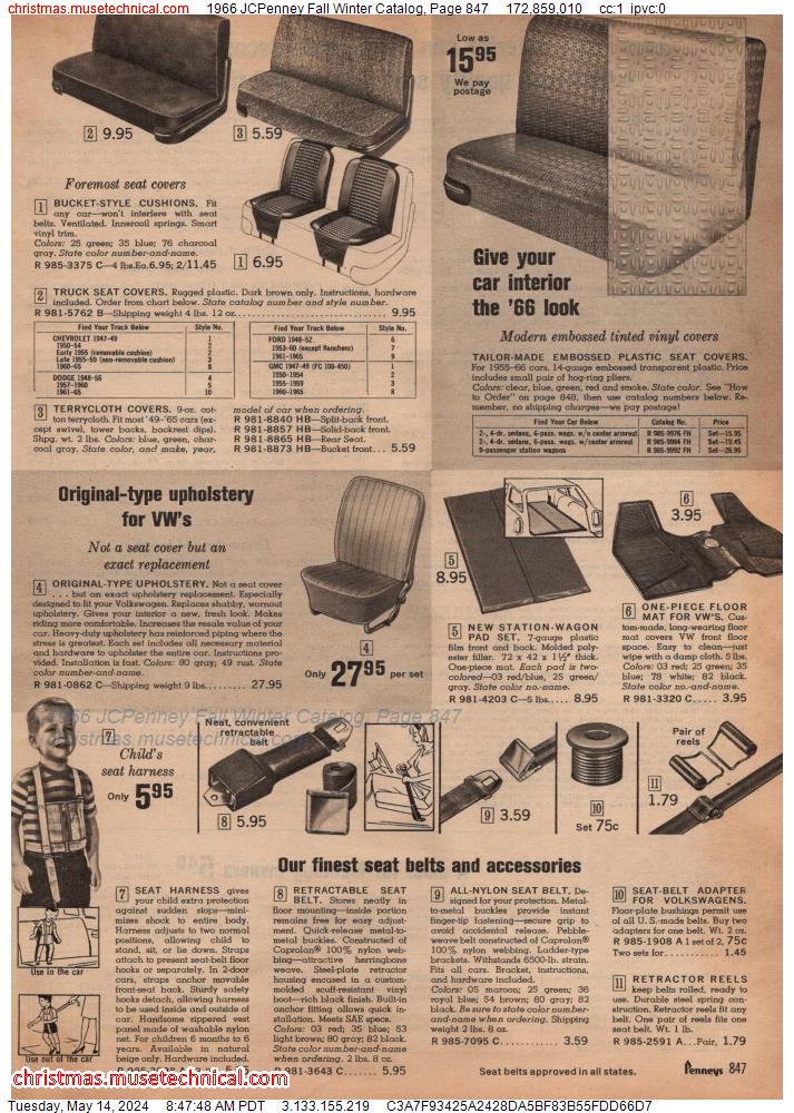 1966 JCPenney Fall Winter Catalog, Page 847