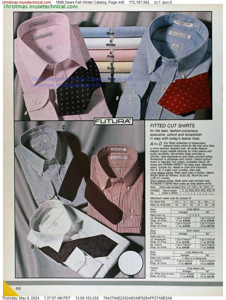 1986 Sears Fall Winter Catalog, Page 446