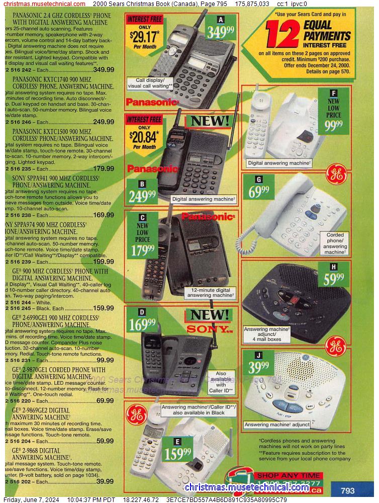 2000 Sears Christmas Book (Canada), Page 795