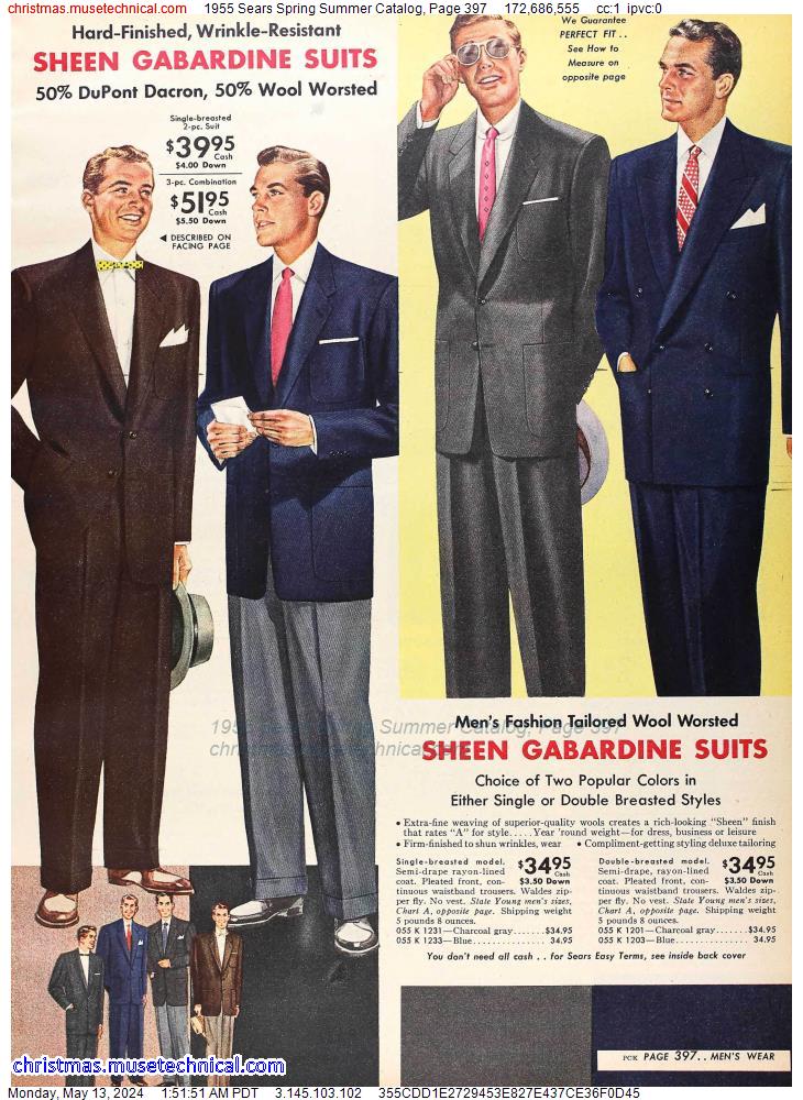 1955 Sears Spring Summer Catalog, Page 397