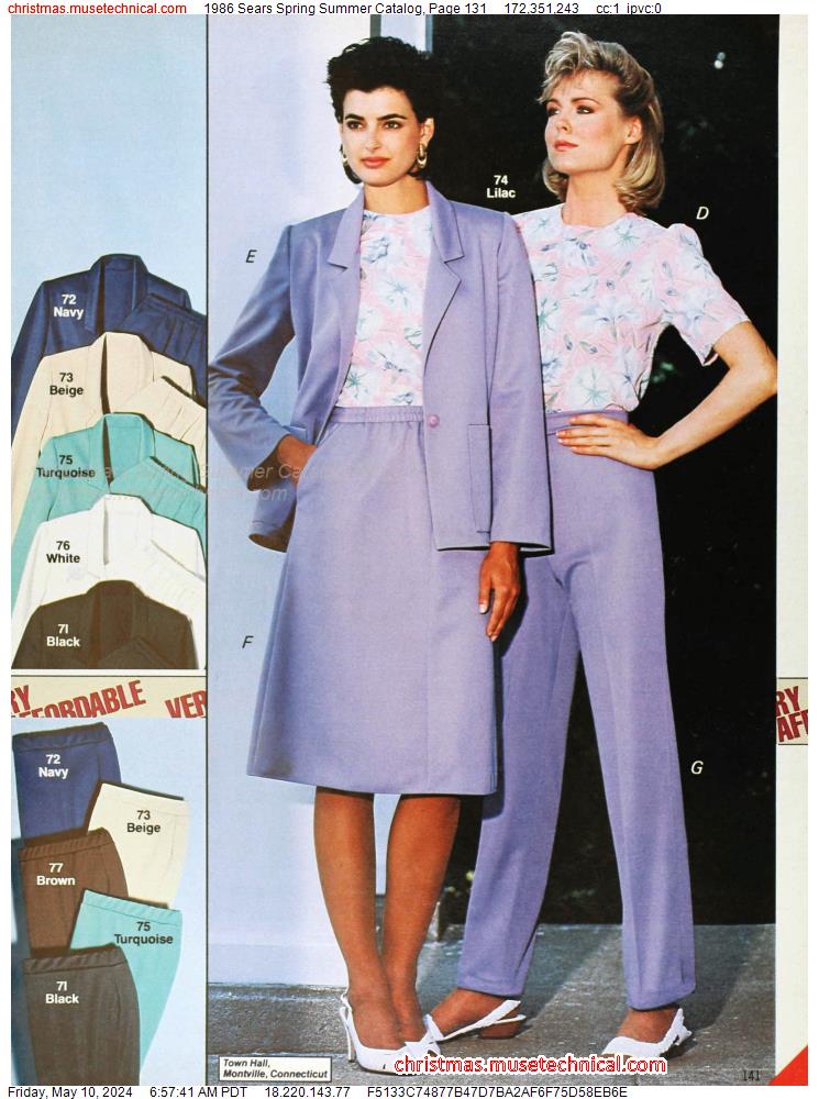 1986 Sears Spring Summer Catalog, Page 131
