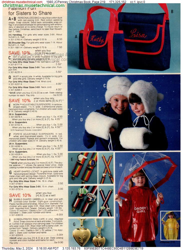 1980 JCPenney Christmas Book, Page 219