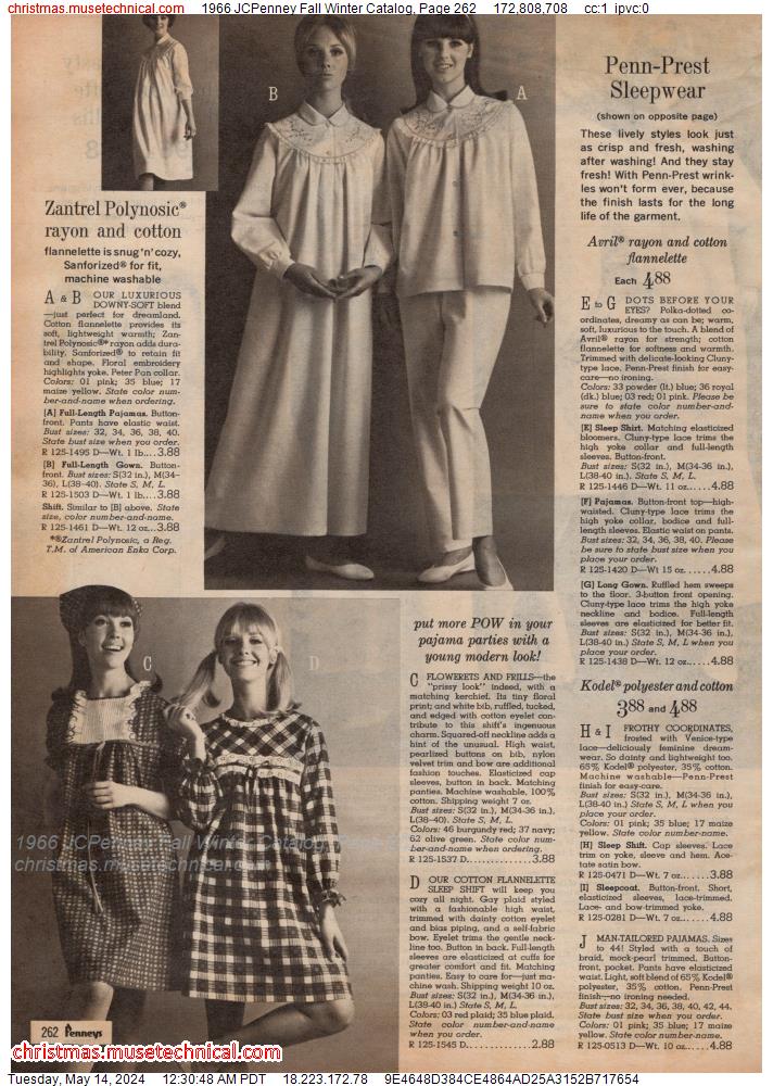 1966 JCPenney Fall Winter Catalog, Page 262