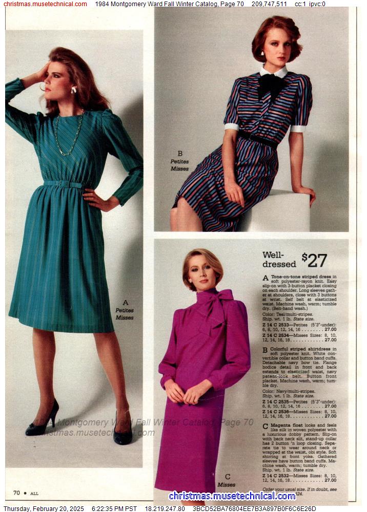 1984 Montgomery Ward Fall Winter Catalog, Page 70