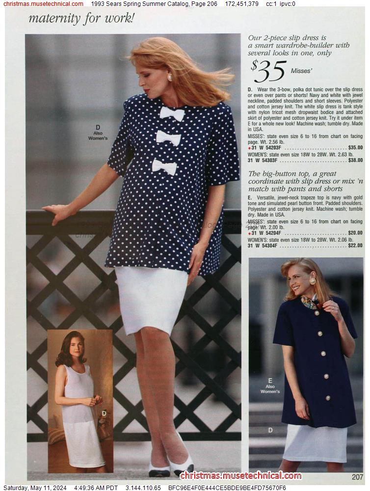 1993 Sears Spring Summer Catalog, Page 206