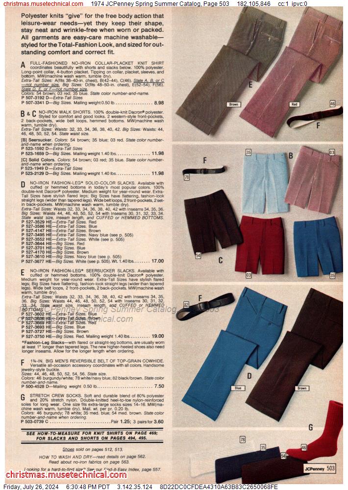 1974 JCPenney Spring Summer Catalog, Page 503