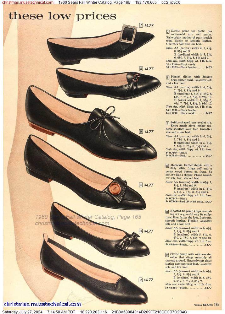 1960 Sears Fall Winter Catalog, Page 165