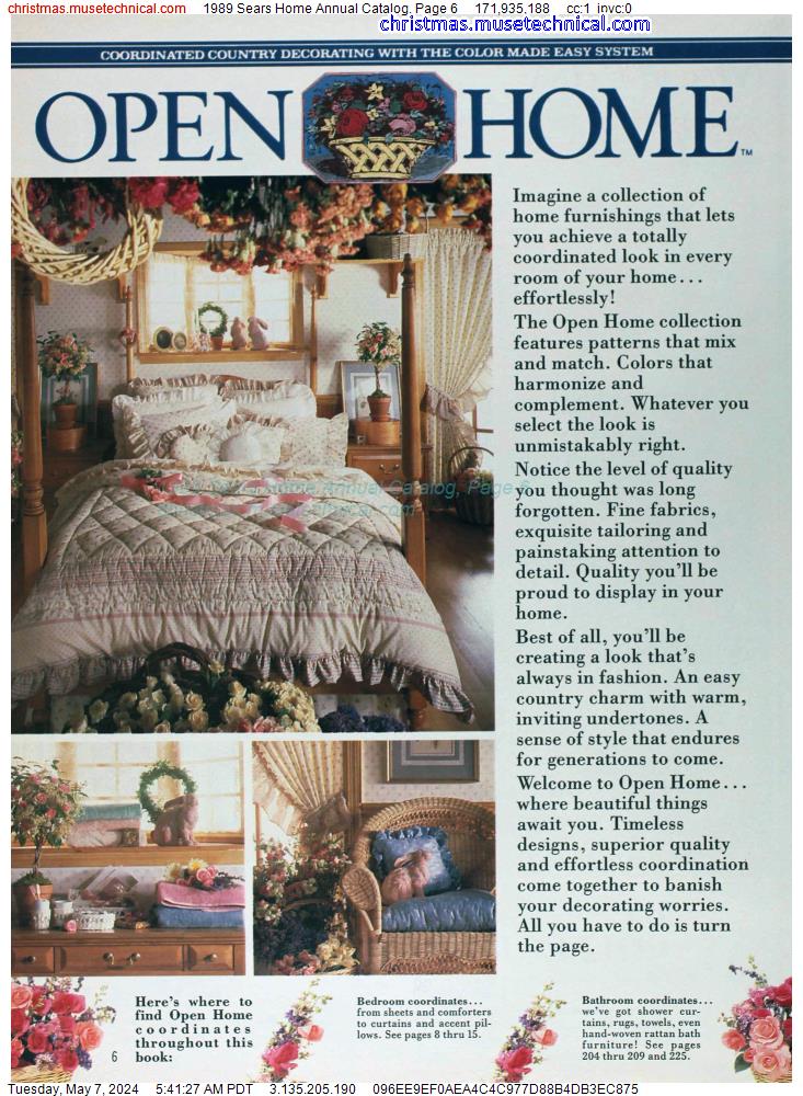 1989 Sears Home Annual Catalog, Page 6