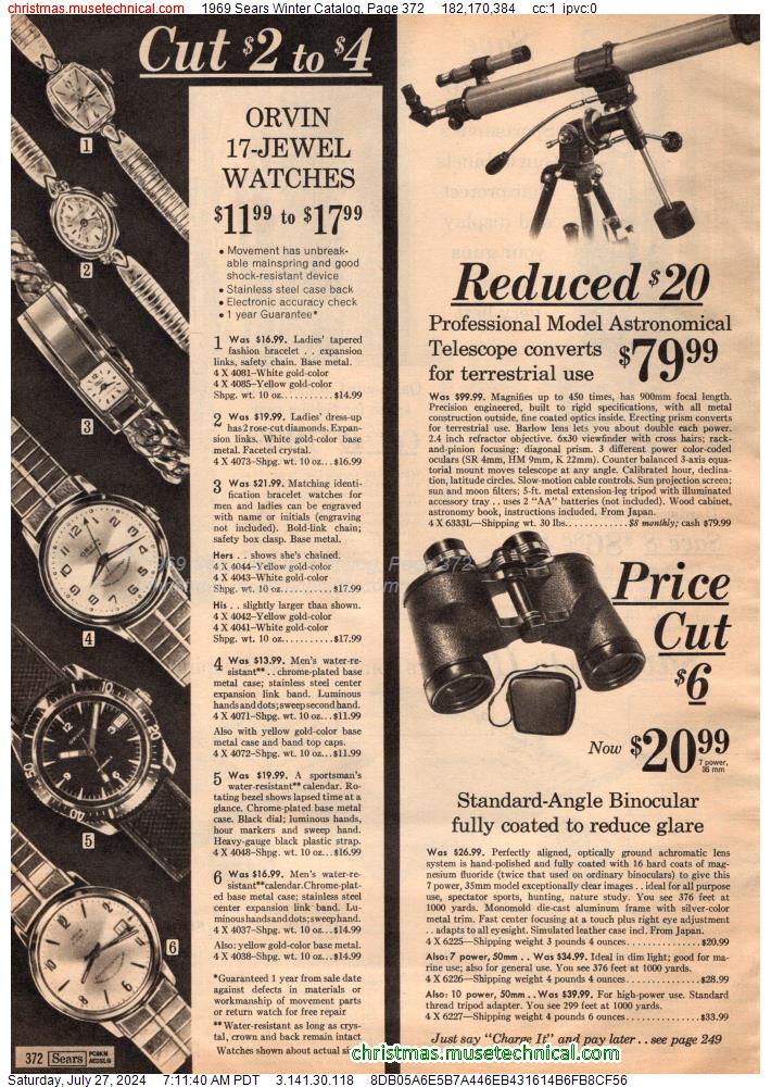 1969 Sears Winter Catalog, Page 372