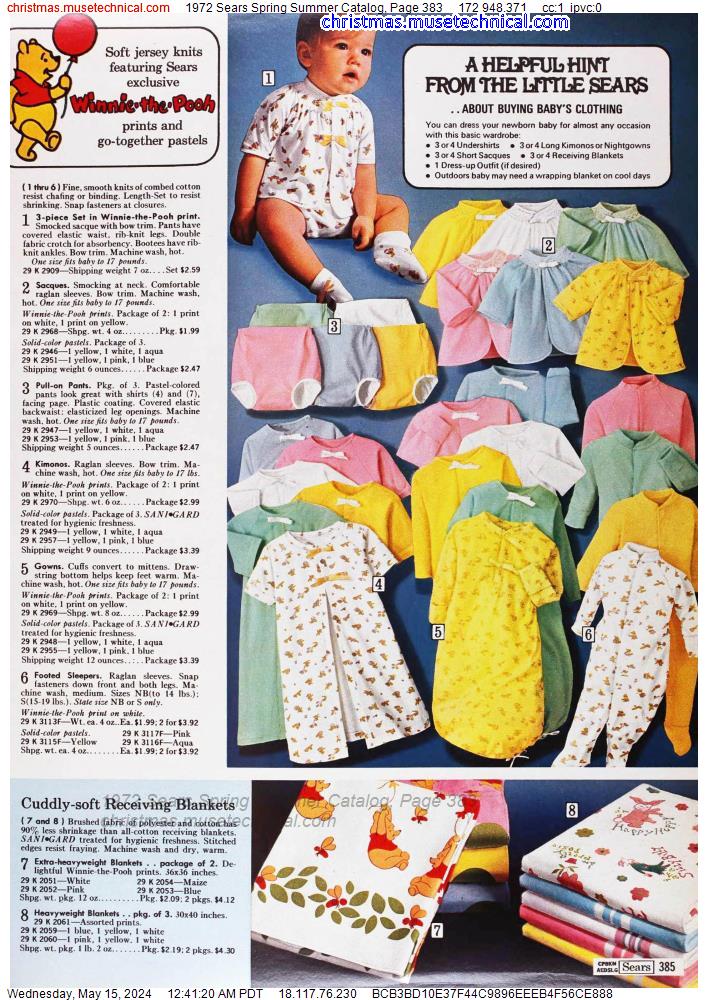 1972 Sears Spring Summer Catalog, Page 383