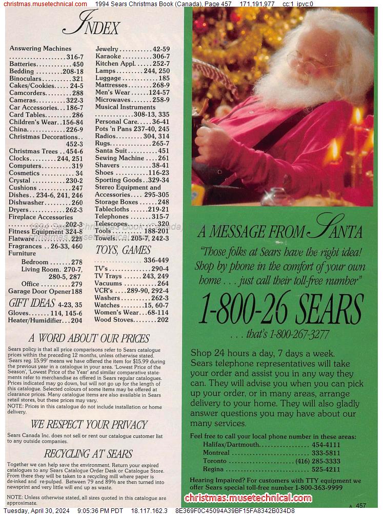 1994 Sears Christmas Book (Canada), Page 457