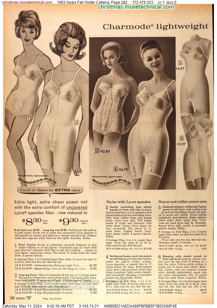 1963 Sears Fall Winter Catalog, Page 282