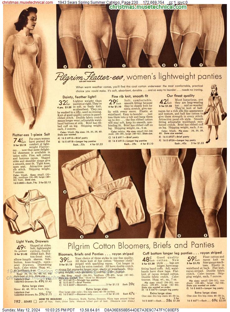 1943 Sears Spring Summer Catalog, Page 230