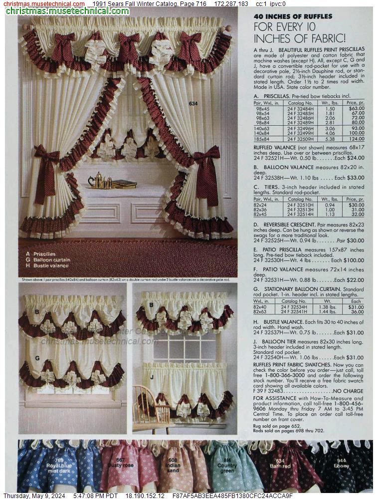 1991 Sears Fall Winter Catalog, Page 716