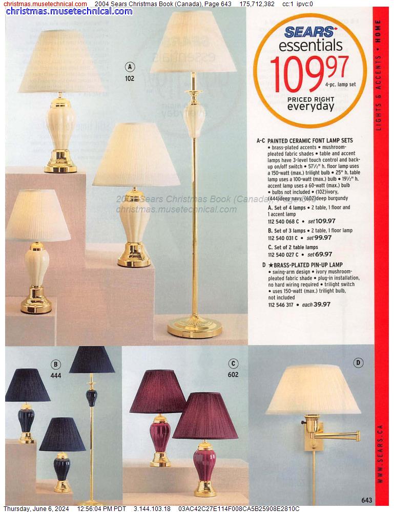 2004 Sears Christmas Book (Canada), Page 643
