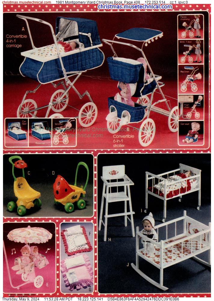 1981 Montgomery Ward Christmas Book, Page 408