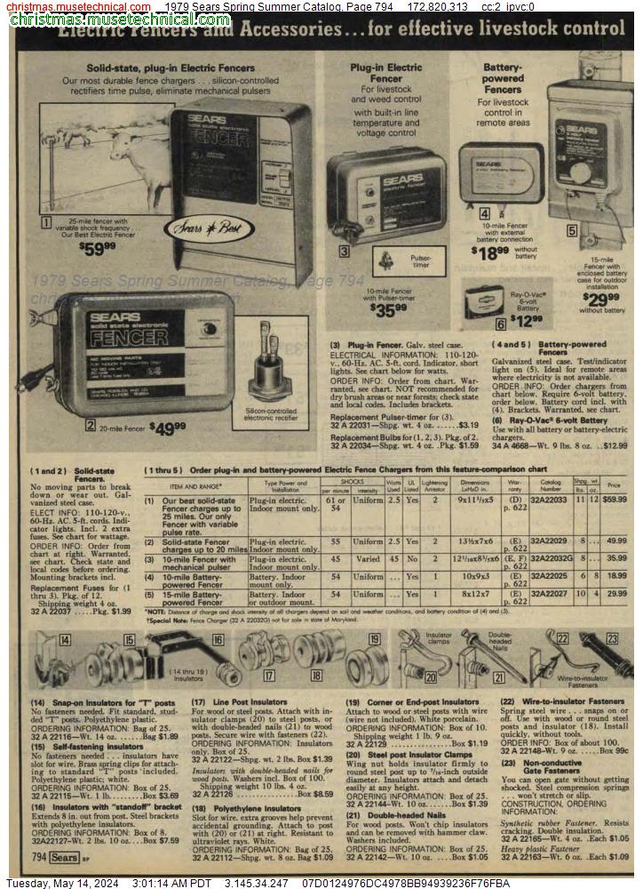 1979 Sears Spring Summer Catalog, Page 794