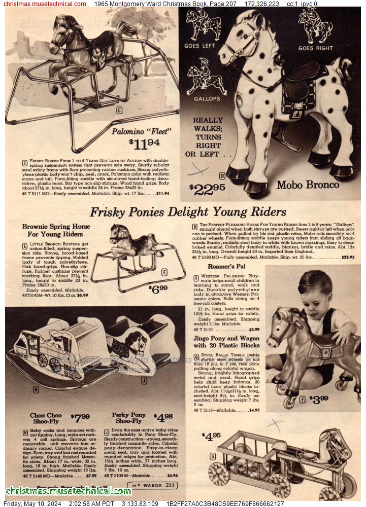 1965 Montgomery Ward Christmas Book, Page 207