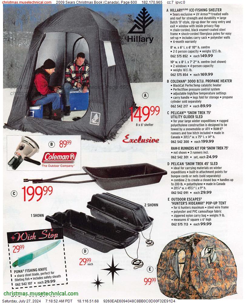 2009 Sears Christmas Book (Canada), Page 600
