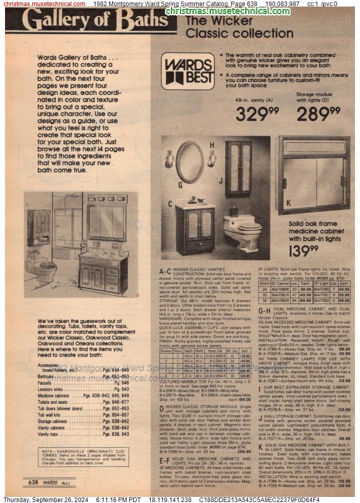 1982 Montgomery Ward Spring Summer Catalog, Page 638