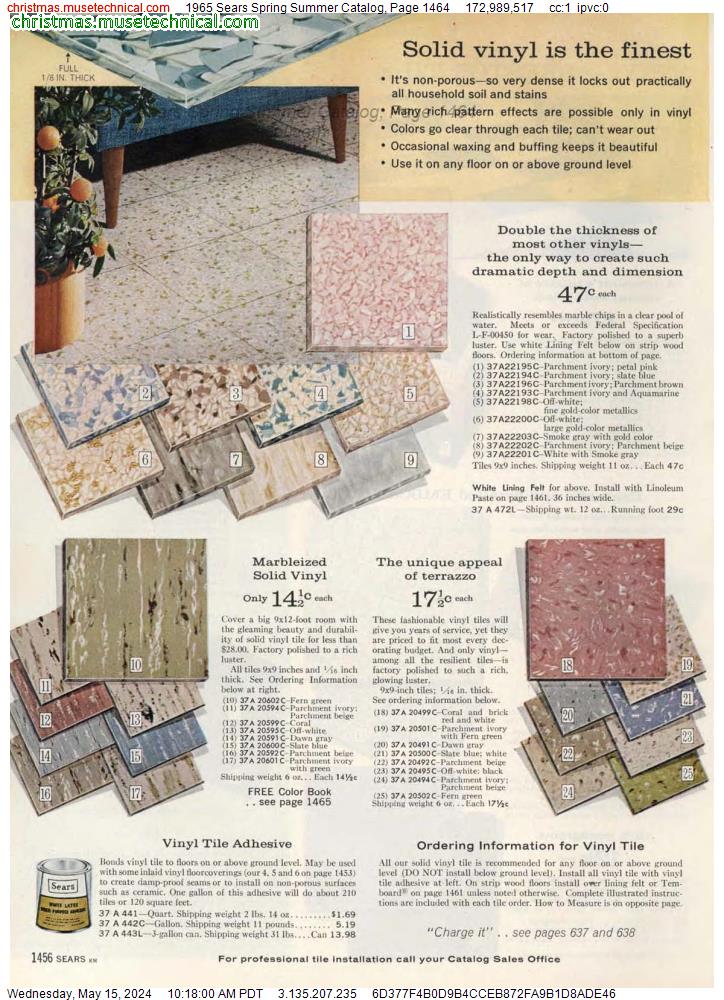 1965 Sears Spring Summer Catalog, Page 1464