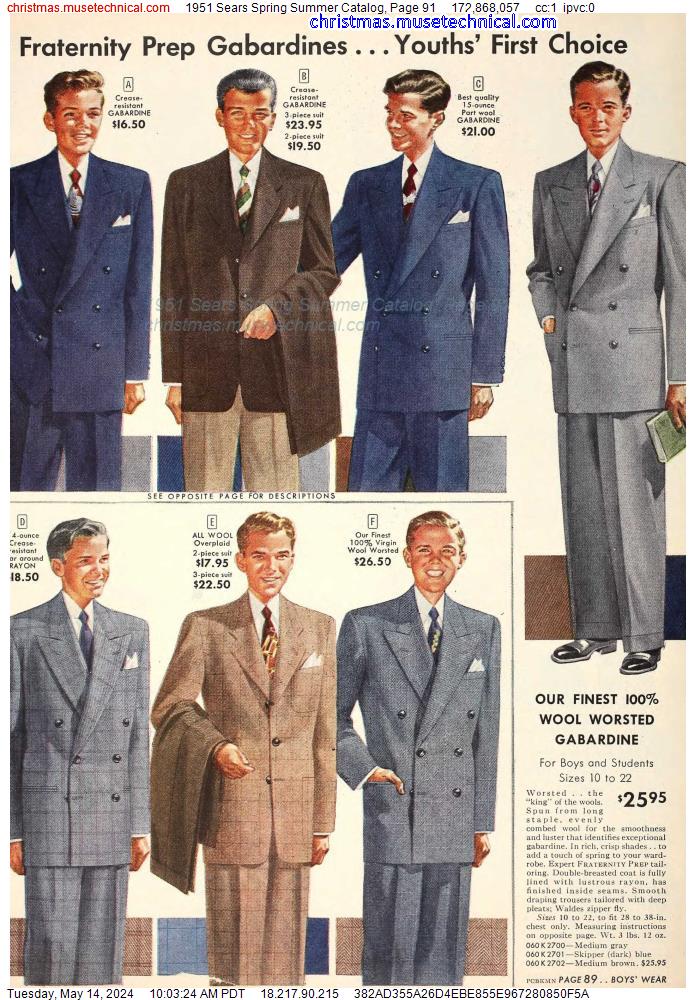 1951 Sears Spring Summer Catalog, Page 91
