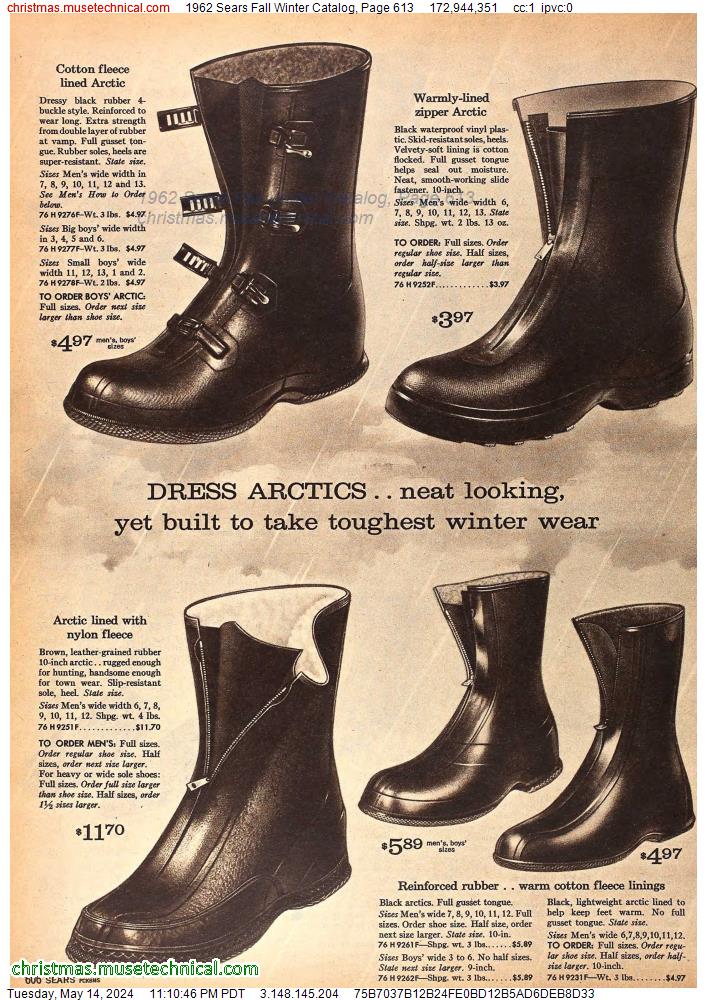 1962 Sears Fall Winter Catalog, Page 613