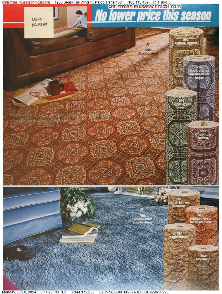 1986 Sears Fall Winter Catalog, Page 1084
