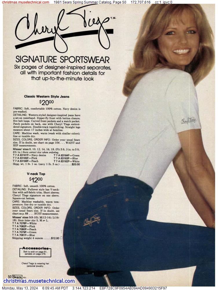 1981 Sears Spring Summer Catalog, Page 50