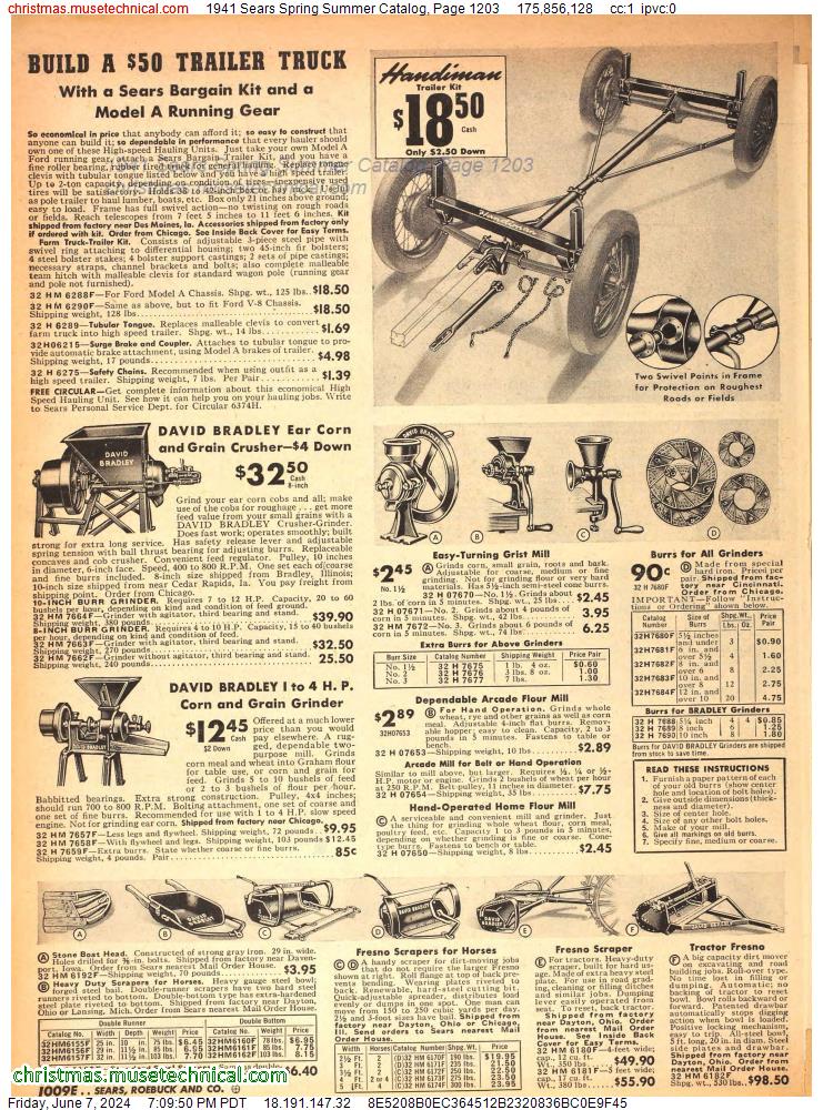 1941 Sears Spring Summer Catalog, Page 1203