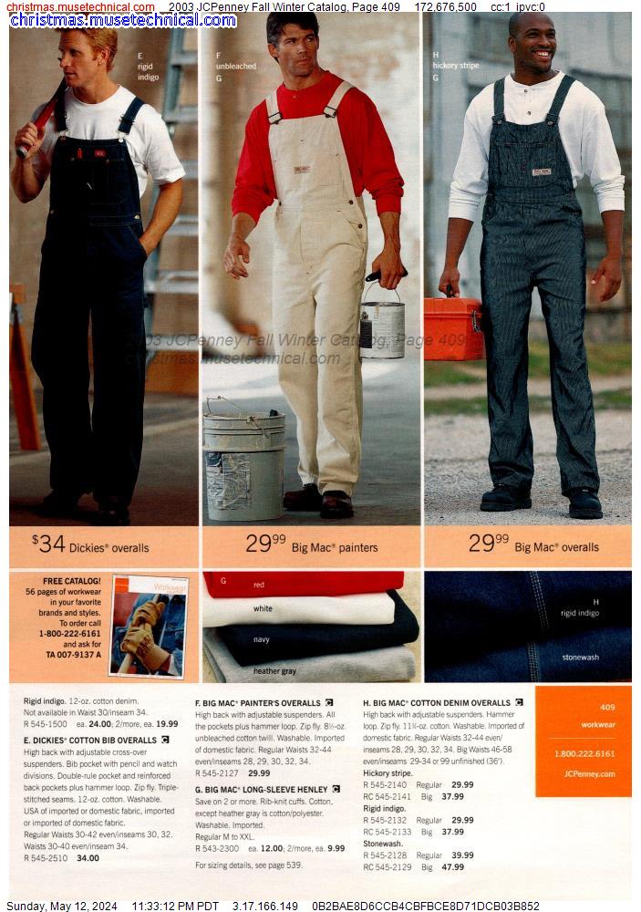 2003 JCPenney Fall Winter Catalog, Page 409