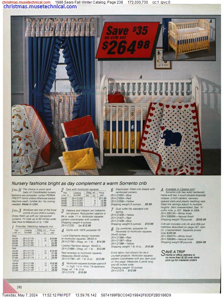 1986 Sears Fall Winter Catalog, Page 238