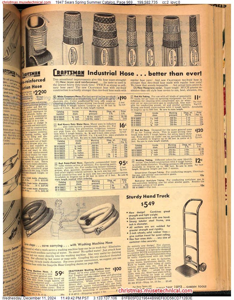 1947 Sears Spring Summer Catalog, Page 969