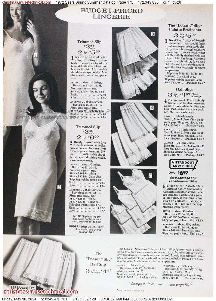 1972 Sears Spring Summer Catalog, Page 175