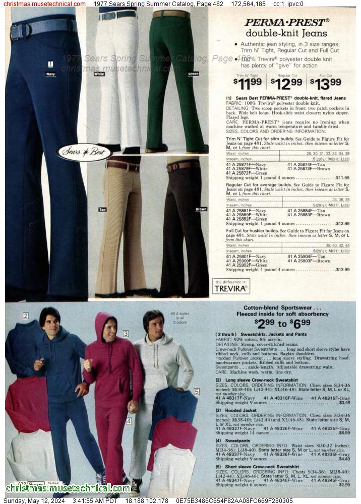 1977 Sears Spring Summer Catalog, Page 482