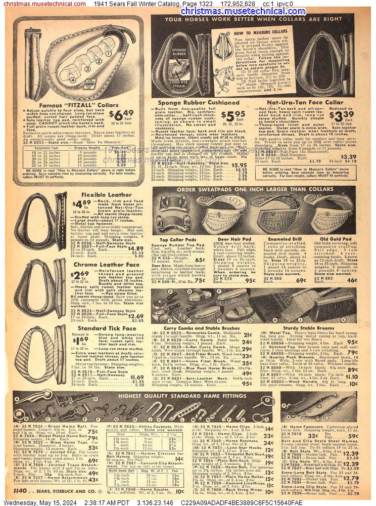 1941 Sears Fall Winter Catalog, Page 1323