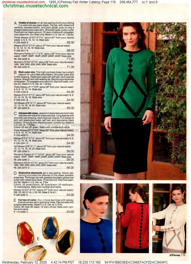 1990 JCPenney Fall Winter Catalog, Page 119