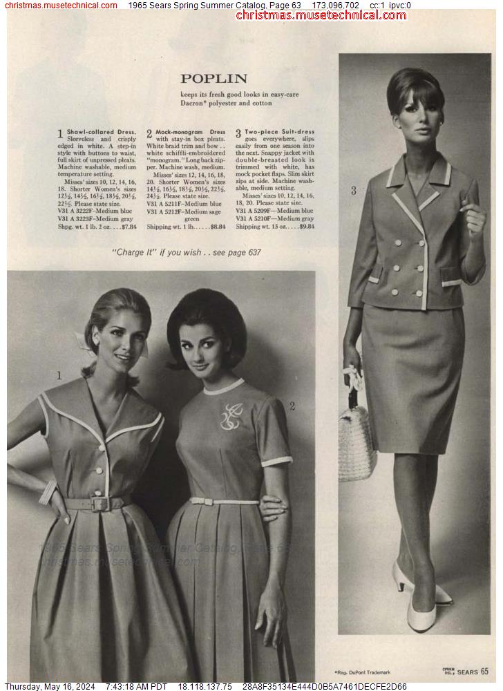 1965 Sears Spring Summer Catalog, Page 63