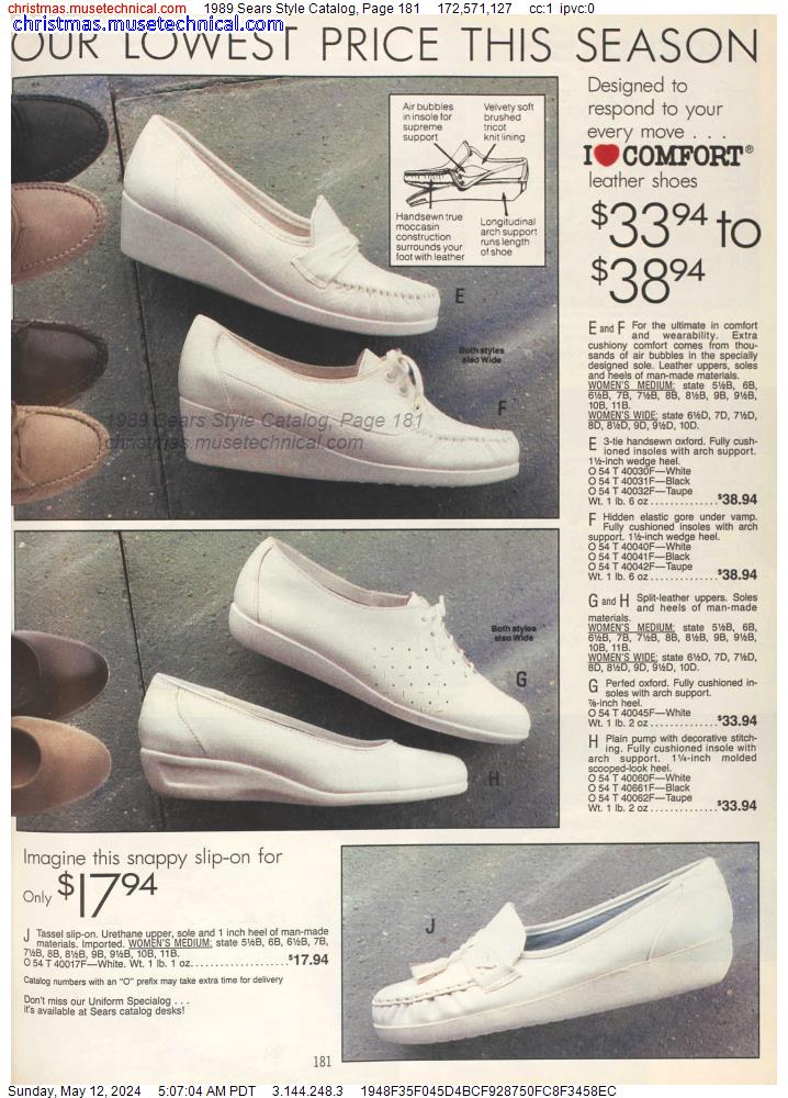 1989 Sears Style Catalog, Page 181