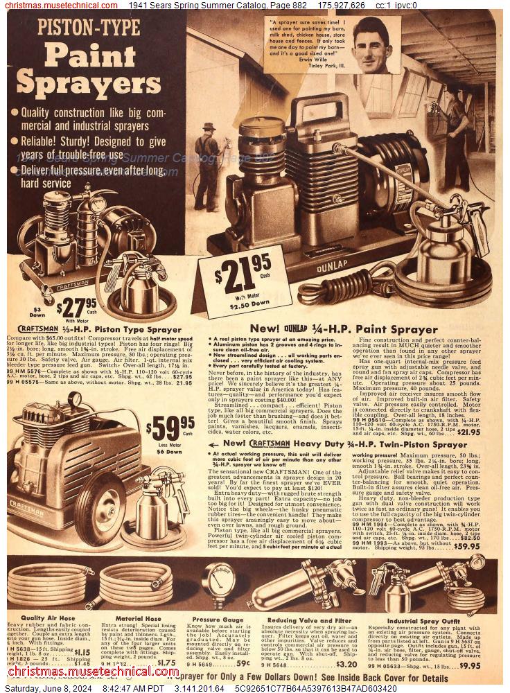 1941 Sears Spring Summer Catalog, Page 882