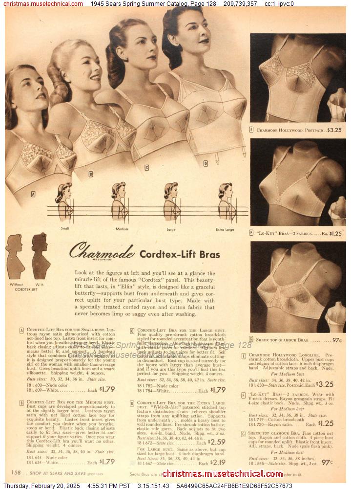 1945 Sears Spring Summer Catalog, Page 128