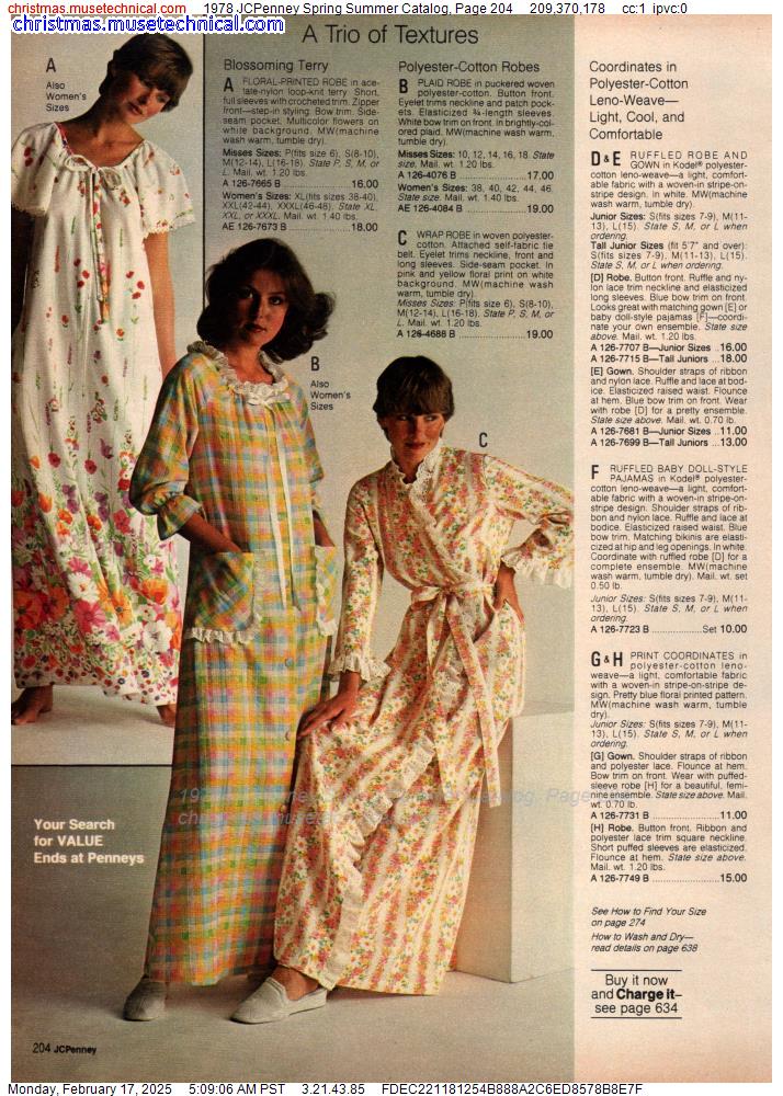 1978 JCPenney Spring Summer Catalog, Page 204