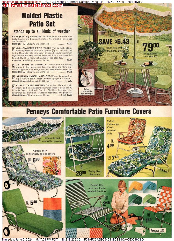 1971 JCPenney Summer Catalog, Page 241