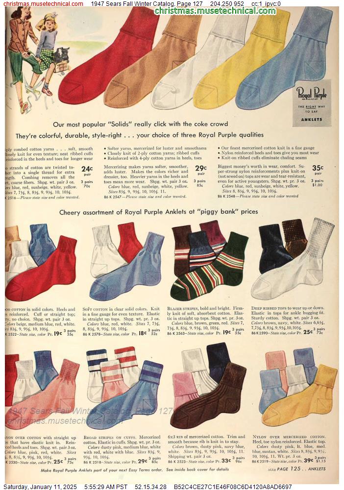 1947 Sears Fall Winter Catalog, Page 127