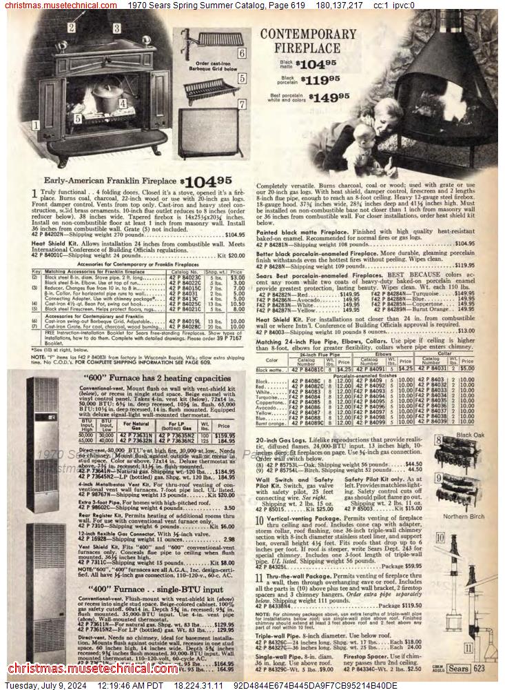 1970 Sears Spring Summer Catalog, Page 619