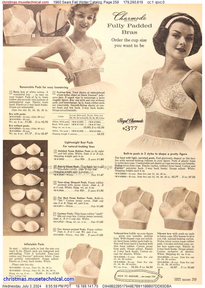 1960 Sears Fall Winter Catalog, Page 258