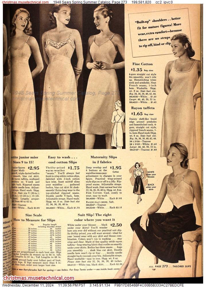 1948 Sears Spring Summer Catalog, Page 273