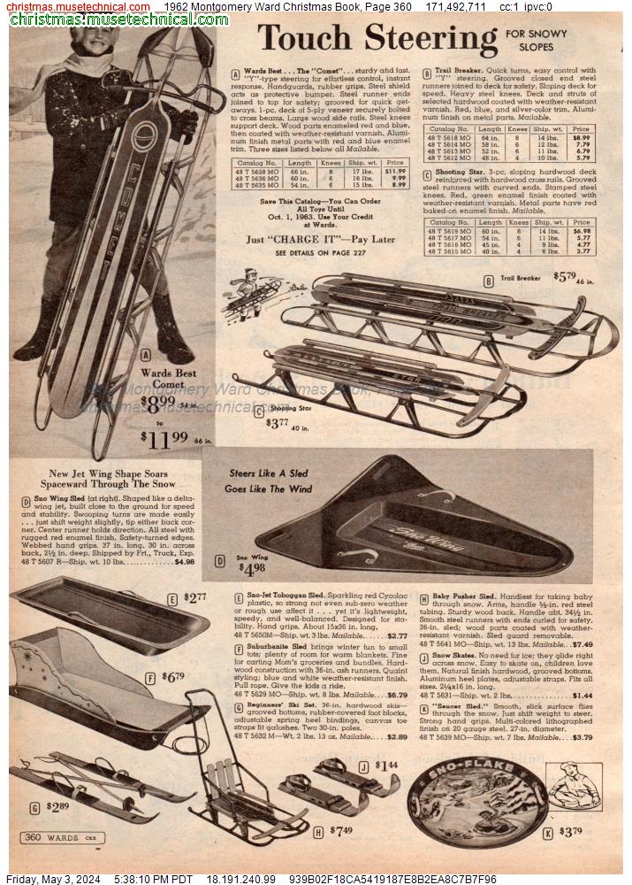 1962 Montgomery Ward Christmas Book, Page 360