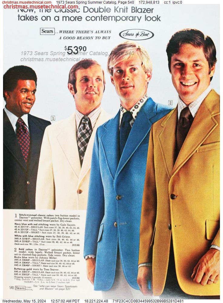 1973 Sears Spring Summer Catalog, Page 540