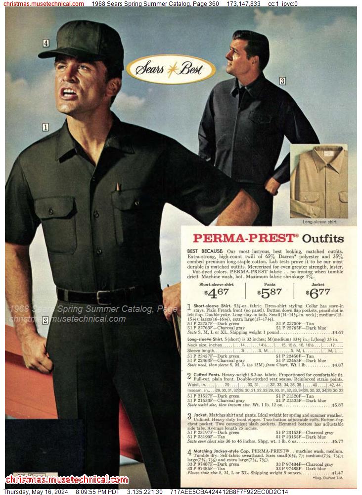 1968 Sears Spring Summer Catalog, Page 360